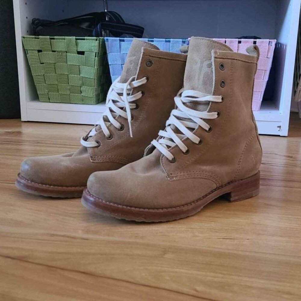 Lace Up Aviator Boots